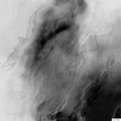 浓墨山水画纸张纹理JPG图片素材