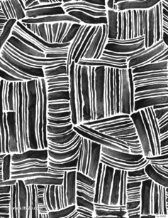 手绘水彩线条图案纹理PNG免抠素材