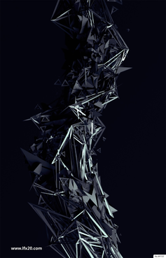 抽象独特的3D特效背景JPG图片素材