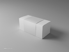 品牌产品包装盒硬纸盒扁平圆形方形VI贴图样机PSD模板素材