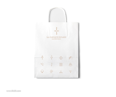 高端手提袋购物袋纸袋品牌形象效果图PSD包装样机VI贴图素材模板