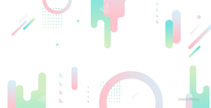 简约时尚几何花纹图形渐变背景海报AI矢量素材